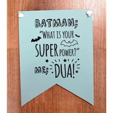 Houten vaantje lichtblauw Islamboekhandel.nl